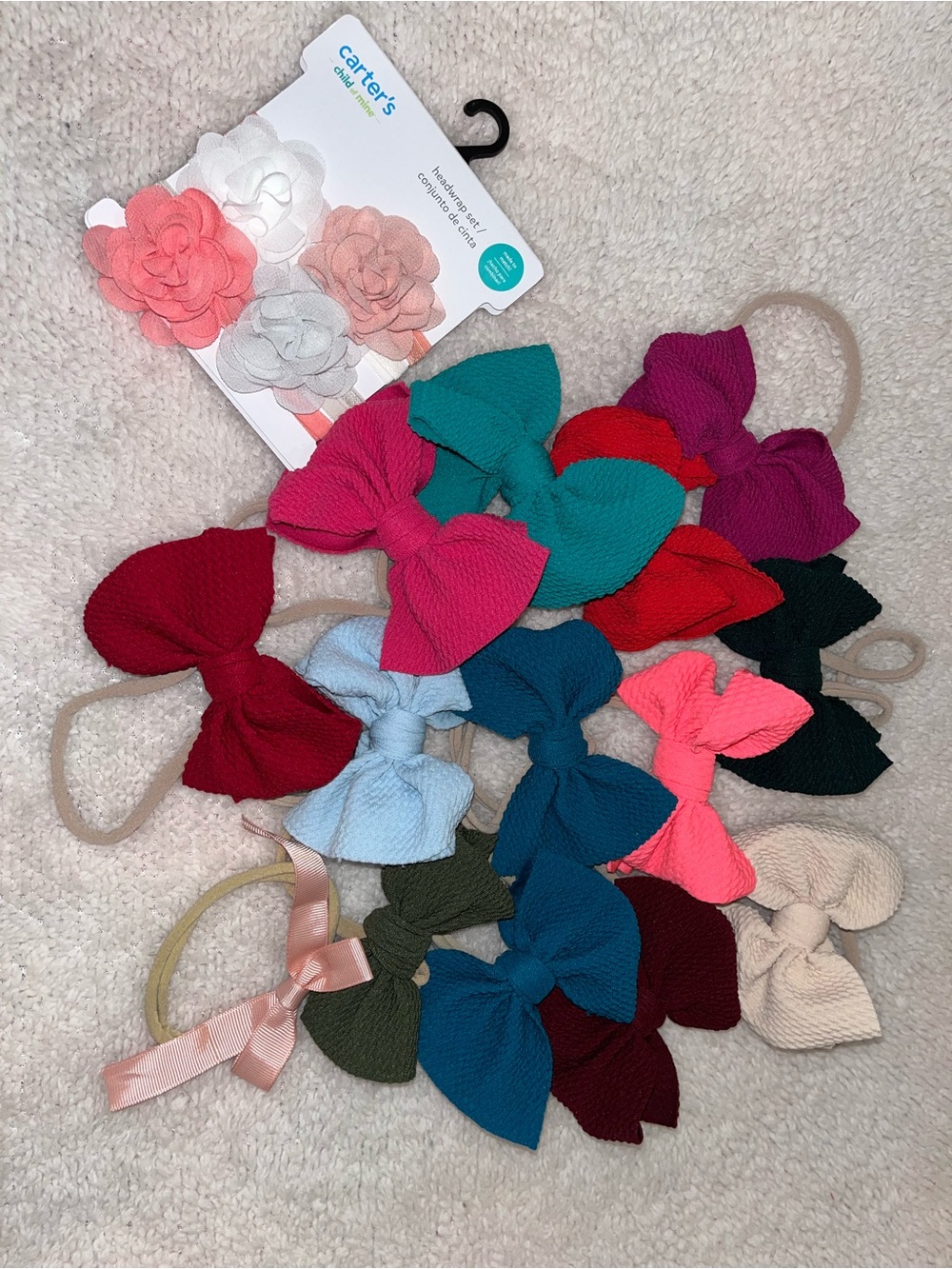 Newborn Babygirl Bow Bundle